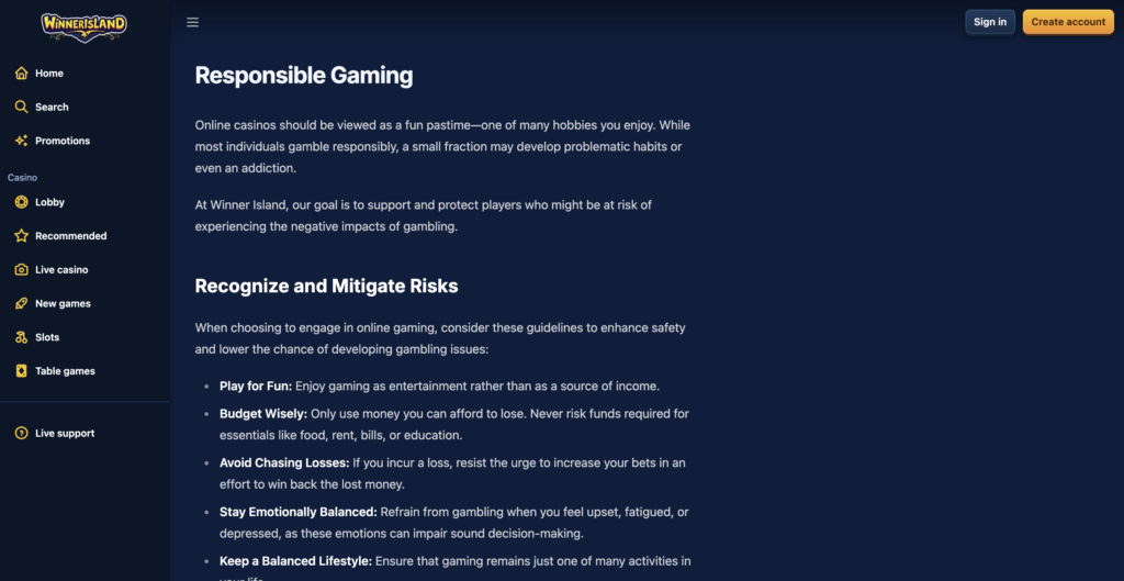 Winner Island Casino - Credit Card Casino 3