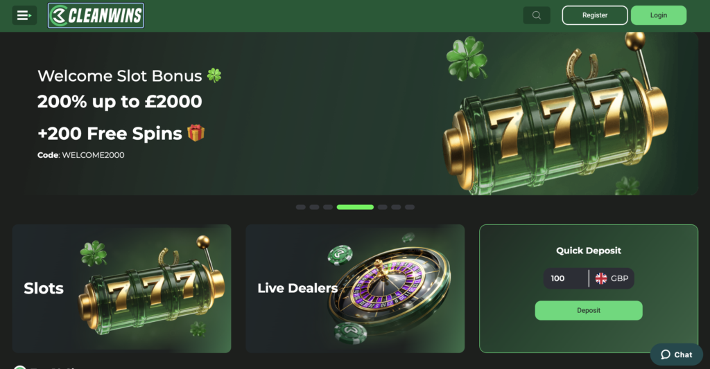 Cleanwins Casino - Credit Card Casino